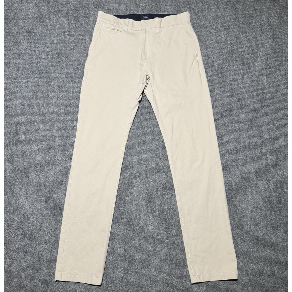 J.Crew‎ 484 Slim-Fit Stretch Tech Chino Pant Beige Brown W29, 30" Inseam